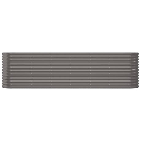 Vidaxl plantenbak 260x40x68 cm gegalvaniseerd staal grijs