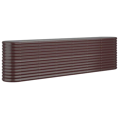 Vidaxl plantenbak 260x40x68 cm gegalvaniseerd staal bruin