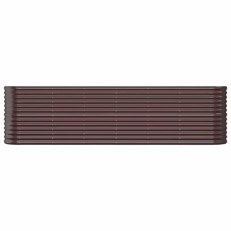 Vidaxl plantenbak 260x40x68 cm gegalvaniseerd staal bruin