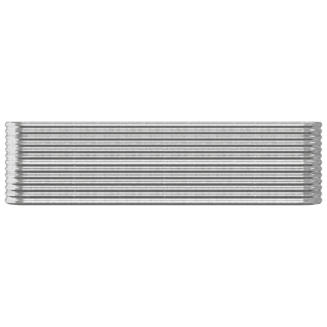 Vidaxl plantenbak 260x40x68 cm gegalvaniseerd staal zilverkleurig