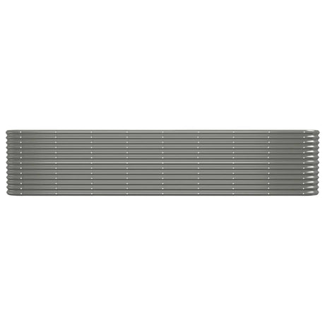Vidaxl plantenbak 332x40x68 cm gegalvaniseerd staal grijs
