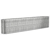 Vidaxl plantenbak 332x40x68 cm gegalvaniseerd staal zilverkleurig