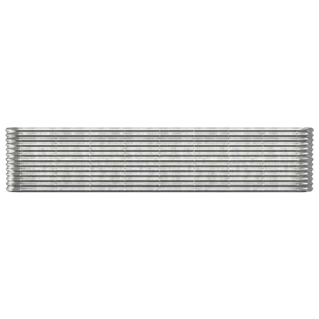 Vidaxl plantenbak 332x40x68 cm gegalvaniseerd staal zilverkleurig