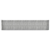 Vidaxl plantenbak 332x40x68 cm gegalvaniseerd staal zilverkleurig