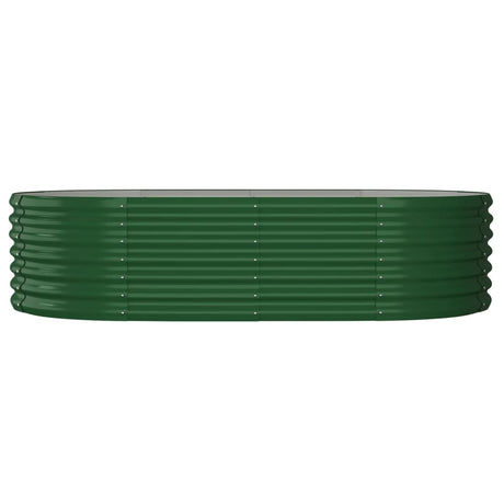 Vidaxl plantenbak 152x80x36 cm gegalvaniseerd staal groen