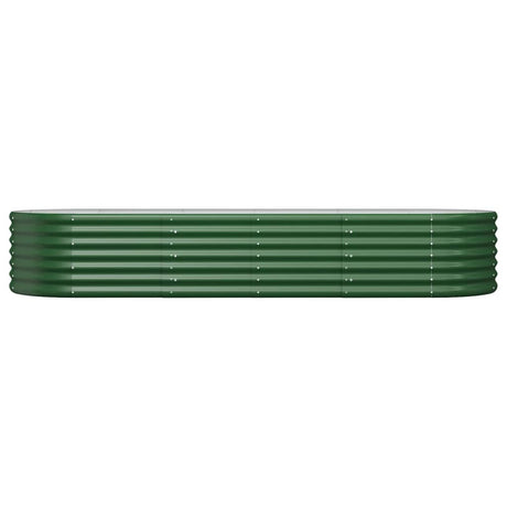 Vidaxl plantenbak 224x80x36 cm gegalvaniseerd staal groen