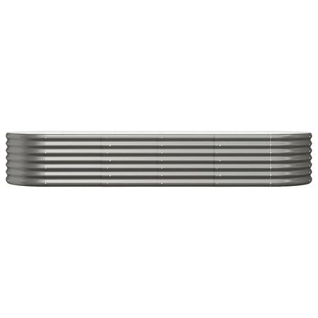 Vidaxl plantenbak 224x80x36 cm gegalvaniseerd staal grijs