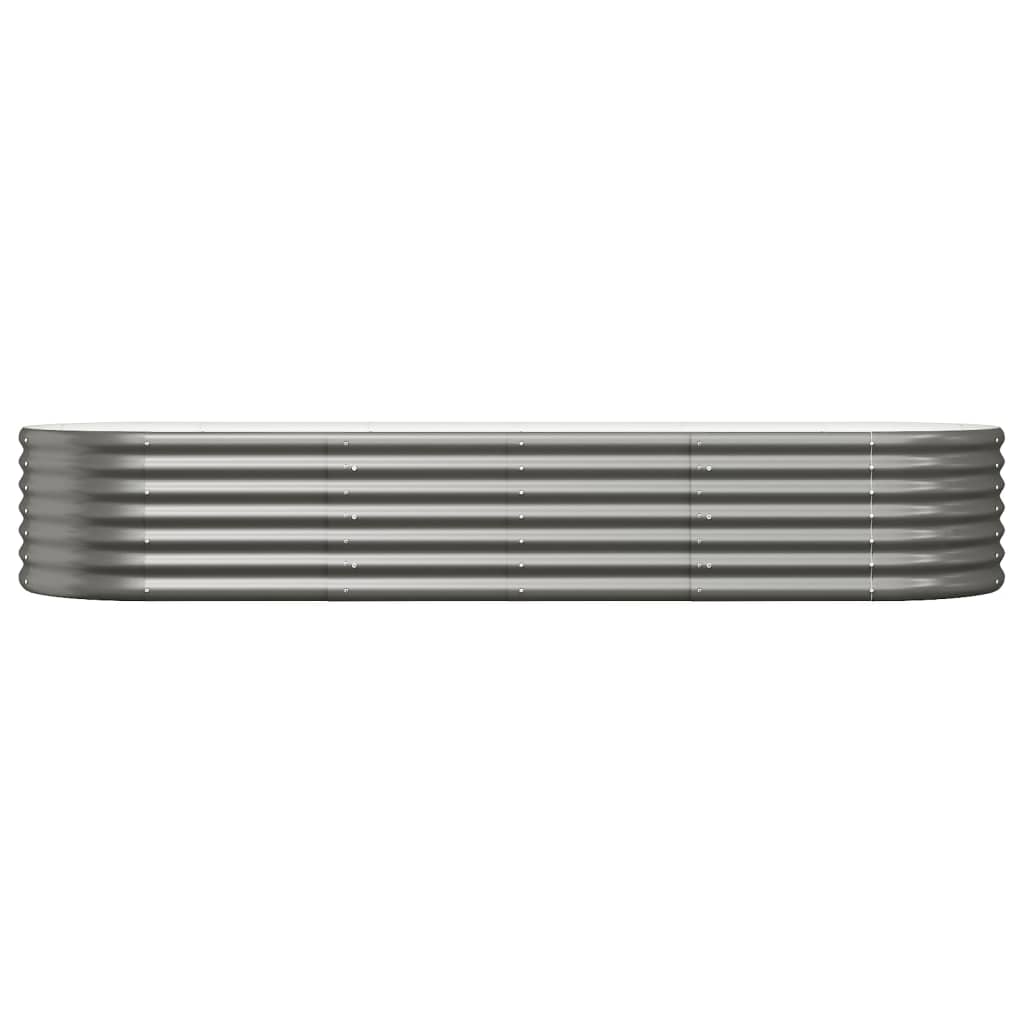 Vidaxl Planning Box 224x80x36 CM Powder -Coated Steel Grey