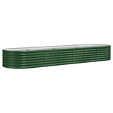 Vidaxl plantenbak 296x80x36 cm gegalvaniseerd staal groen