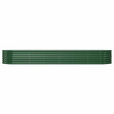 Vidaxl plantenbak 296x80x36 cm gegalvaniseerd staal groen