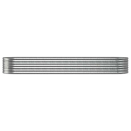 Vidaxl plantenbak 296x80x36 cm gegalvaniseerd staal zilverkleurig