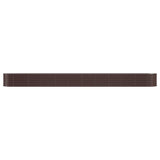 Vidaxl plantenbak 440x80x36 cm gegalvaniseerd staal bruin
