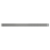 Vidaxl plantenbak 440x80x36 cm gegalvaniseerd staal zilverkleurig