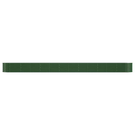 Vidaxl plantenbak 512x80x36 cm gegalvaniseerd staal groen
