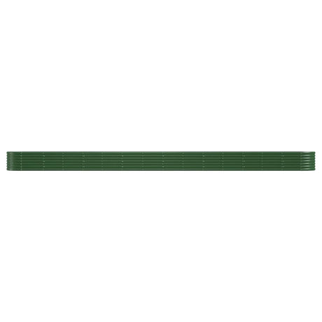 Vidaxl plantenbak 620x80x36 cm gegalvaniseerd staal groen
