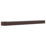 Vidaxl plantenbak 620x80x36 cm gegalvaniseerd staal bruin