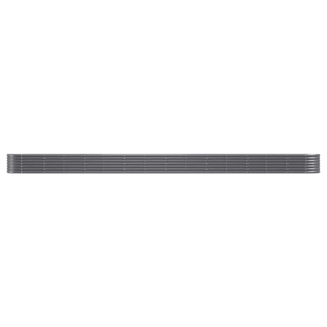 Vidaxl plantenbak 620x80x36 cm gegalvaniseerd staal antracietkleurig