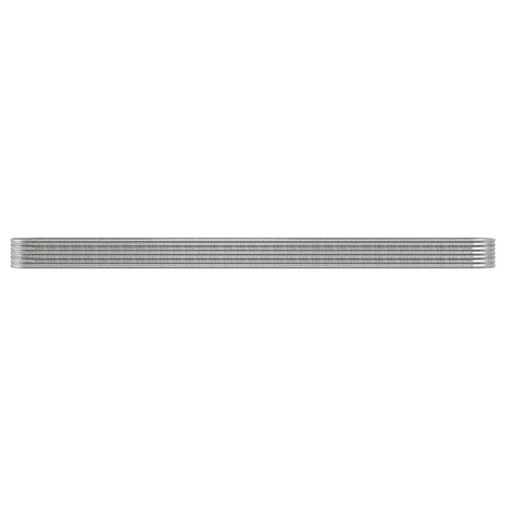 Vidaxl plantenbak 620x80x36 cm gegalvaniseerd staal zilverkleurig