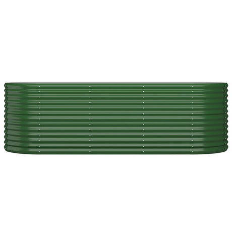 Vidaxl plantenbak 224x80x68 cm gegalvaniseerd staal groen