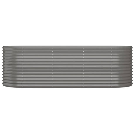 Vidaxl plantenbak 224x80x68 cm gegalvaniseerd staal grijs