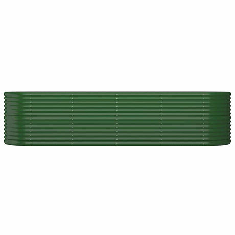 Vidaxl plantenbak 296x80x68 cm gegalvaniseerd staal groen