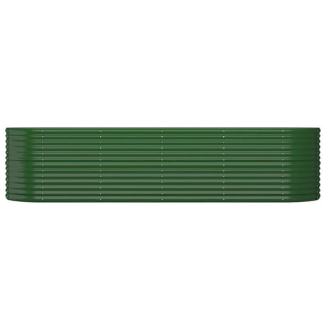 Vidaxl plantenbak 296x80x68 cm gegalvaniseerd staal groen