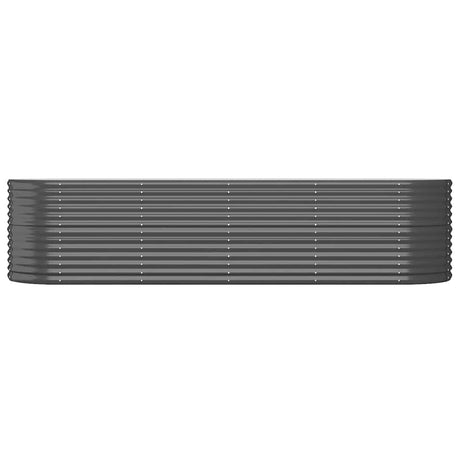 Vidaxl plantenbak 296x80x68 cm gegalvaniseerd staal antracietkleurig