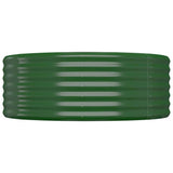 Vidaxl plantenbak 100x100x36 cm gegalvaniseerd staal groen