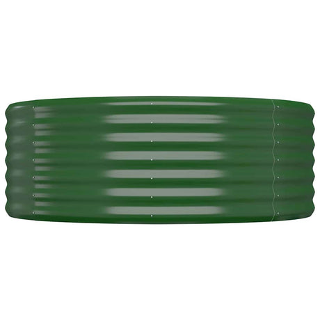Vidaxl plantenbak 100x100x36 cm gegalvaniseerd staal groen