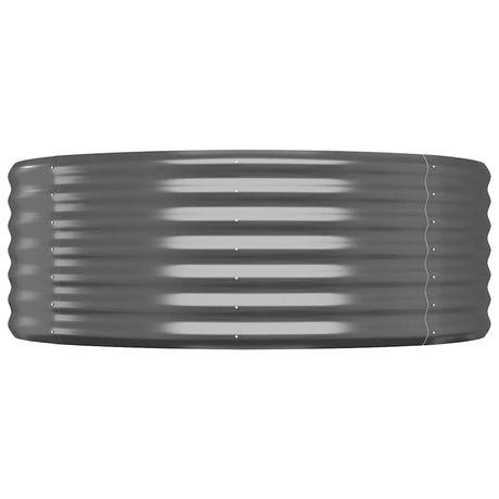 Vidaxl plantenbak 100x100x36 cm gegalvaniseerd staal antracietkleurig