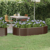 Vidaxl plantenbak 175x100x36 cm gegalvaniseerd staal bruin