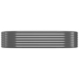 Vidaxl plantenbak 175x100x36 cm gegalvaniseerd staal antracietkleurig