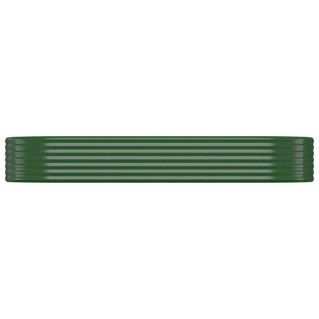 Vidaxl plantenbak 249x100x36 cm gegalvaniseerd staal groen