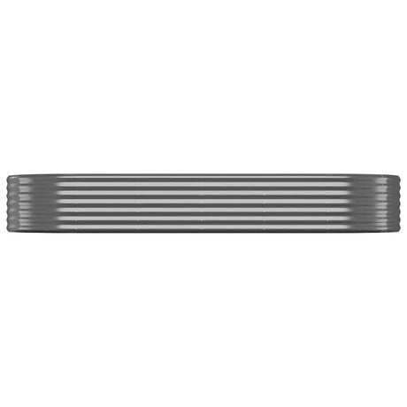 Vidaxl plantenbak 249x100x36 cm gegalvaniseerd staal antracietkleurig