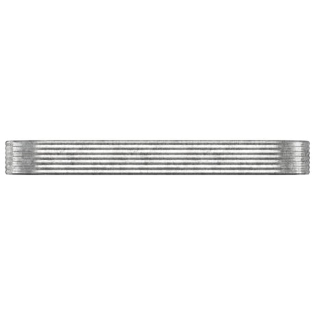 Vidaxl plantenbak 322x100x36 cm gegalvaniseerd staal zilverkleurig