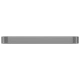 Vidaxl plantenbak 396x100x36 cm gegalvaniseerd staal antracietkleurig
