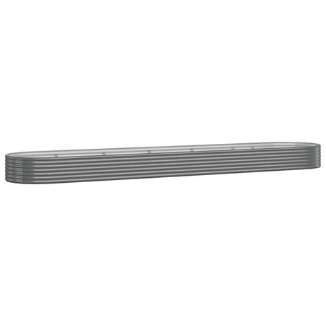 Vidaxl plantenbak 507x100x36 cm gegalvaniseerd staal grijs