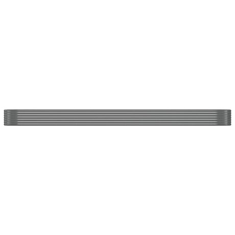Vidaxl plantenbak 507x100x36 cm gegalvaniseerd staal grijs