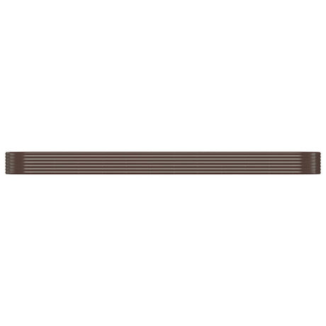 Vidaxl plantenbak 507x100x36 cm gegalvaniseerd staal bruin