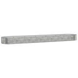 Vidaxl plantenbak 507x100x36 cm gegalvaniseerd staal zilverkleurig