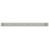 Vidaxl plantenbak 507x100x36 cm gegalvaniseerd staal zilverkleurig