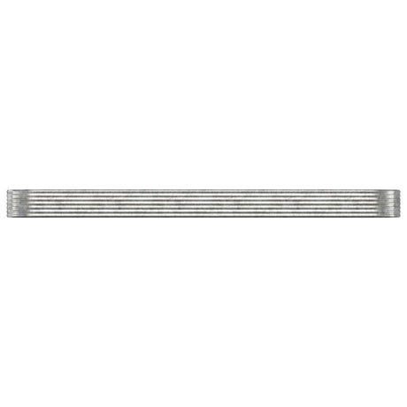 Vidaxl plantenbak 507x100x36 cm gegalvaniseerd staal zilverkleurig
