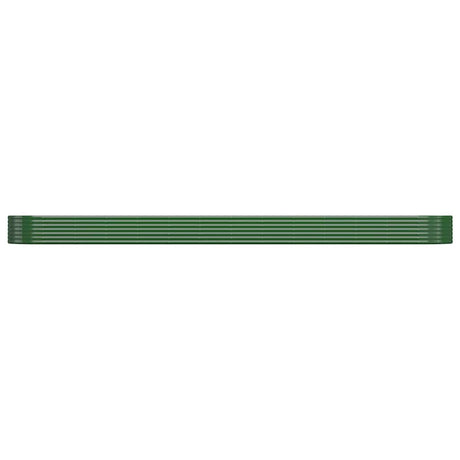 Vidaxl plantenbak 544x100x36 cm gegalvaniseerd staal groen