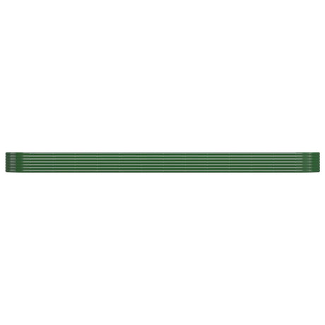 Vidaxl plantenbak 544x100x36 cm gegalvaniseerd staal groen