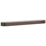 Vidaxl plantenbak 544x100x36 cm gegalvaniseerd staal bruin