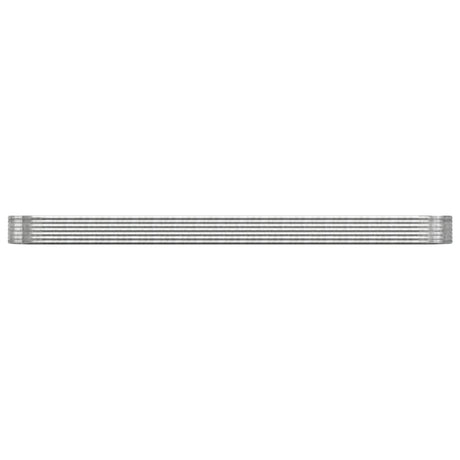 Vidaxl plantenbak 544x100x36 cm gegalvaniseerd staal zilverkleurig