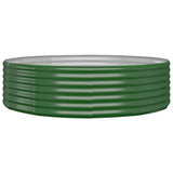 Vidaxl plantenbak 140x140x36 cm gegalvaniseerd staal groen
