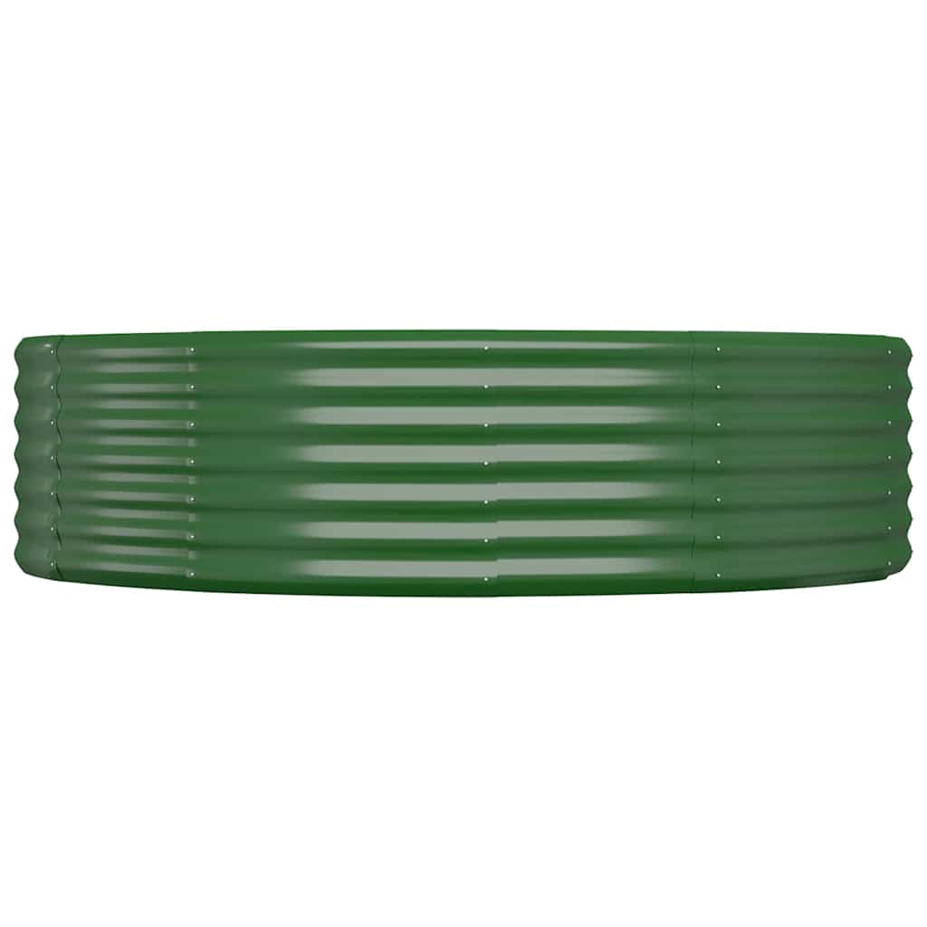 Vidaxl plantenbak 140x140x36 cm gegalvaniseerd staal groen