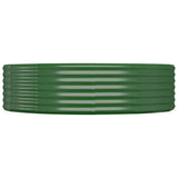 Vidaxl plantenbak 140x140x36 cm gegalvaniseerd staal groen
