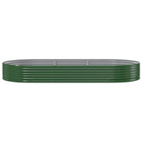 Vidaxl plantenbak 296x140x36 cm gegalvaniseerd staal groen